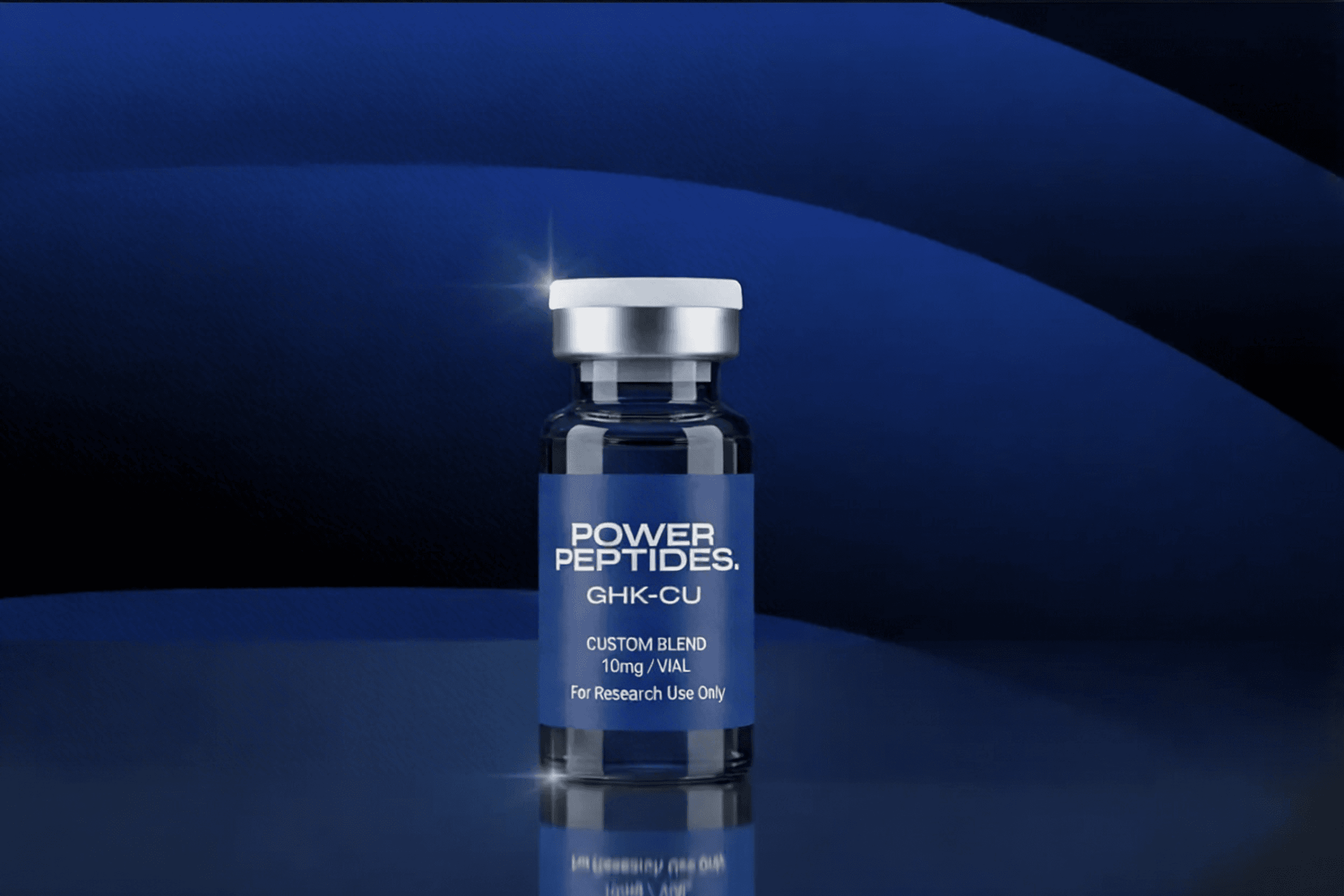 GHK-CU research peptide vial
